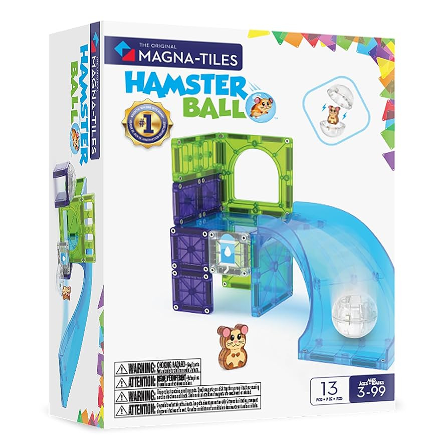 MAGNA-TILES Hamster Ball 13-Piece Magnetic Construction Set, The Original Magnetic Building Brand | Amazon (US)