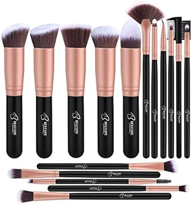 Makeup Brushes BESTOPE Makeup Brush Set Professional 16-Piece Make Up Brushes Premium Synthetic F... | Amazon (UK)