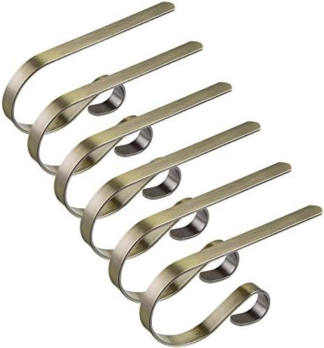 Edoneery Christmas Stocking Holder Stocking Holders for Mantle Set of 6 Christmas Stocking Holder... | Amazon (US)