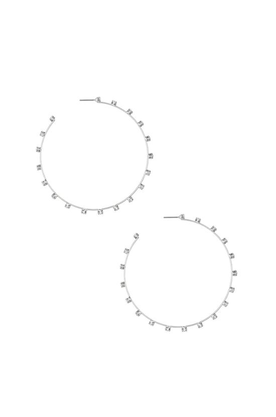 Simple Spark Crystal Hoops | Ettika