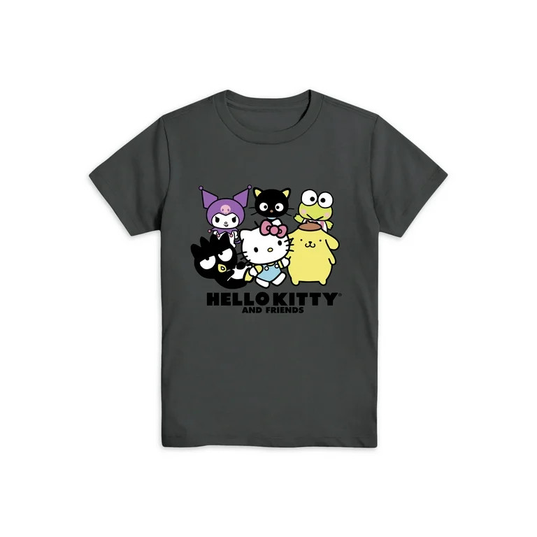 Sanrio Boys Hello Kitty Hola Gato, Crew Neck, Short Sleeve, Graphic T-Shirt, Sizes 4-18 | Walmart (US)