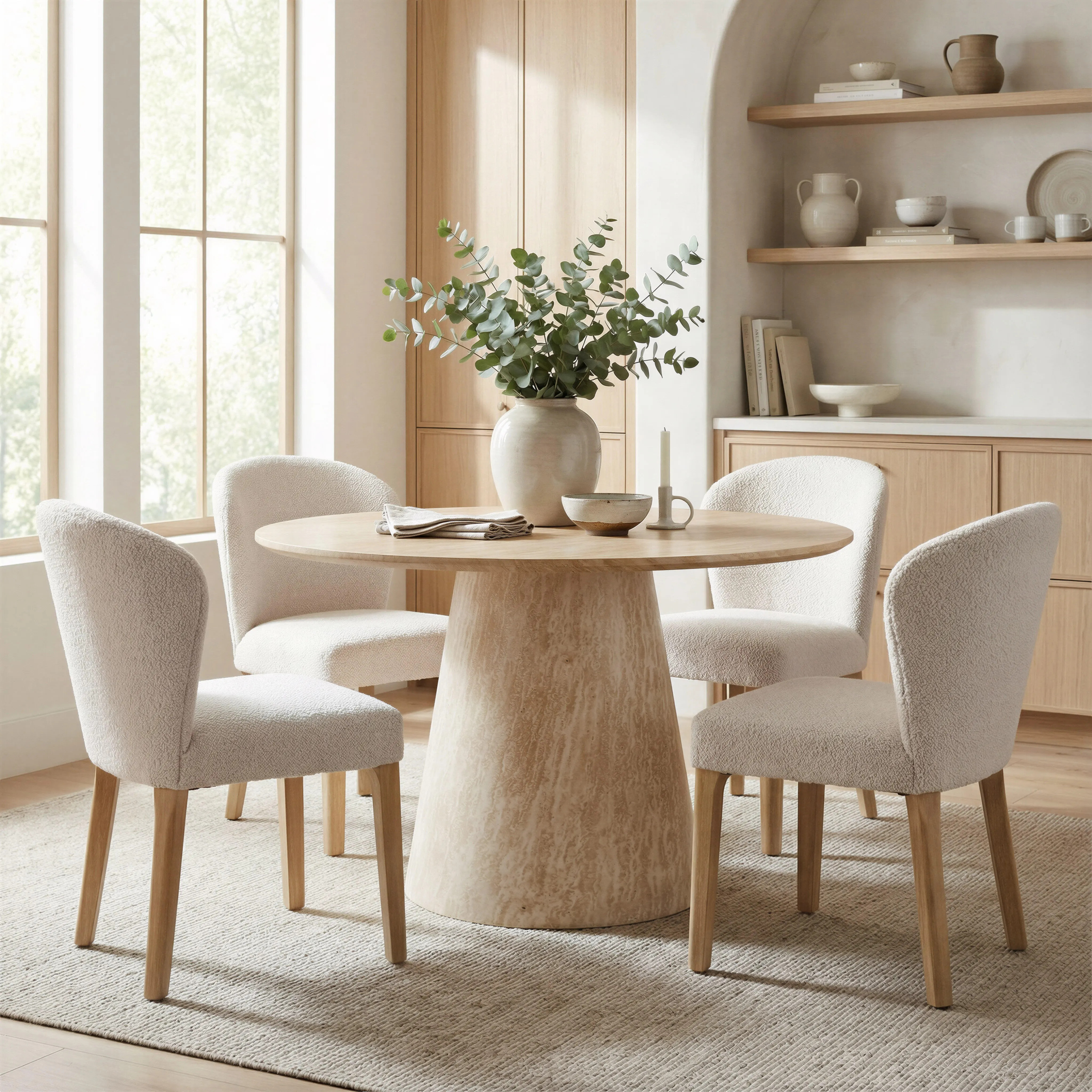 ZUO Mondstein Dining Chair (Set of 2), Ivory | Ashley