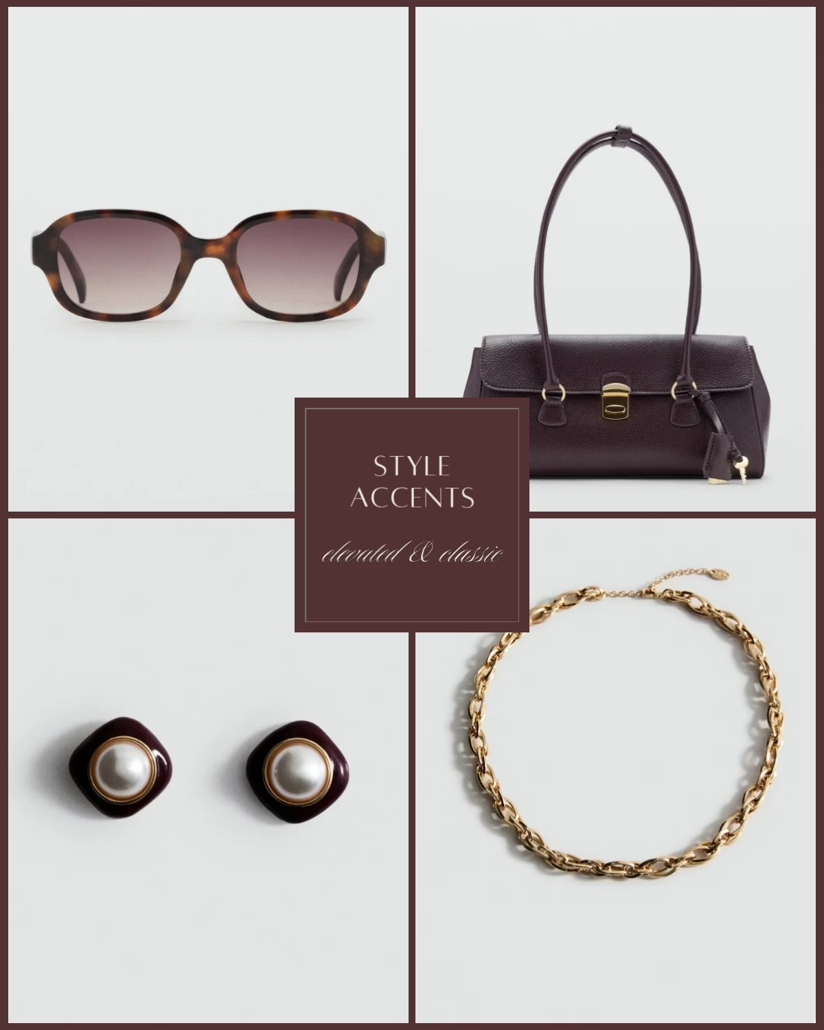 Accessories. Sunglasses. Gift ideas. Handbag. Earrings. Gold chain necklace 

#LTKHoliday #LTKSeasonal #LTKSaleAlert