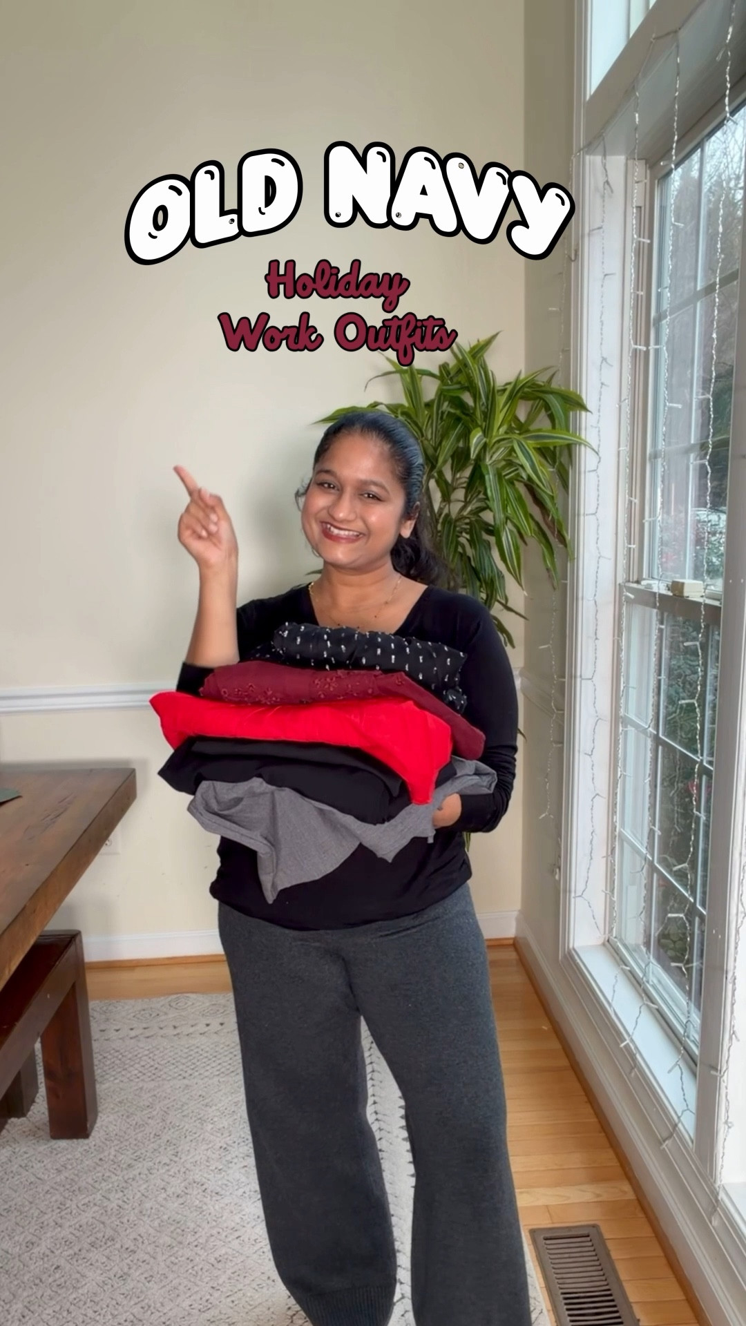 Old navy holiday work outfit ideas 
I am wearing Size M in all the pieces. The trousers and some tops are on sale for $16

#LTKHoliday #LTKFindsUnder50 #LTKWorkwear
