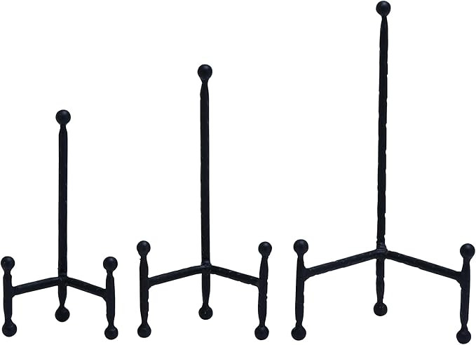 Deco 79 Metal Display Easel Tabletop Easel with Ball Details, Set of 3 Display Stand 12", 10", 8"... | Amazon (US)