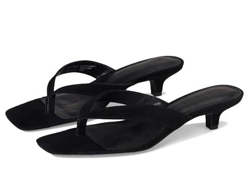 Steve Madden Women's Tracie Heeled Sandal, Black Suede, 7.5 | Amazon (US)