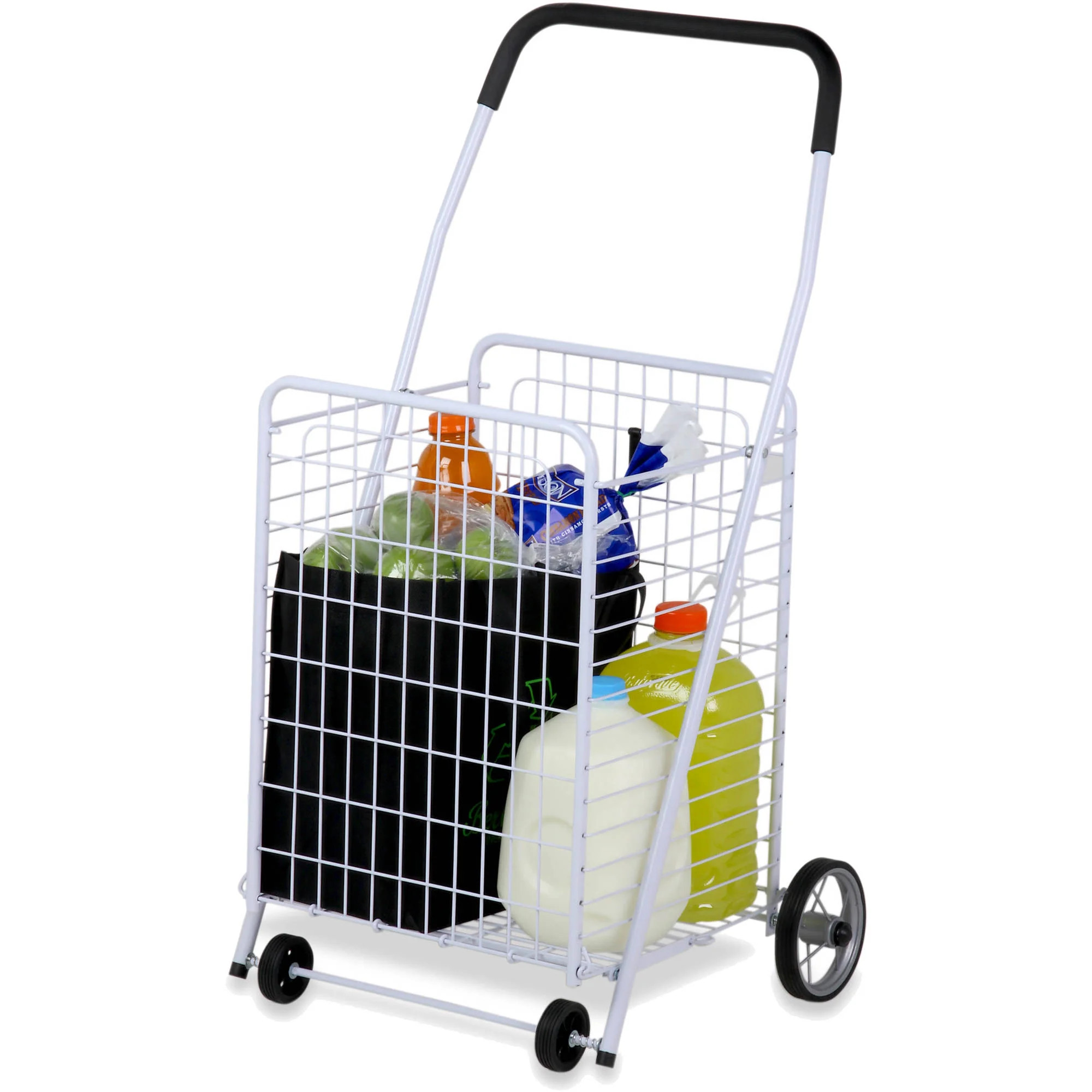 Honey Can Do Steel Folding 4-Wheel Utility Rolling Cart, Multiple Colors | Walmart (US)