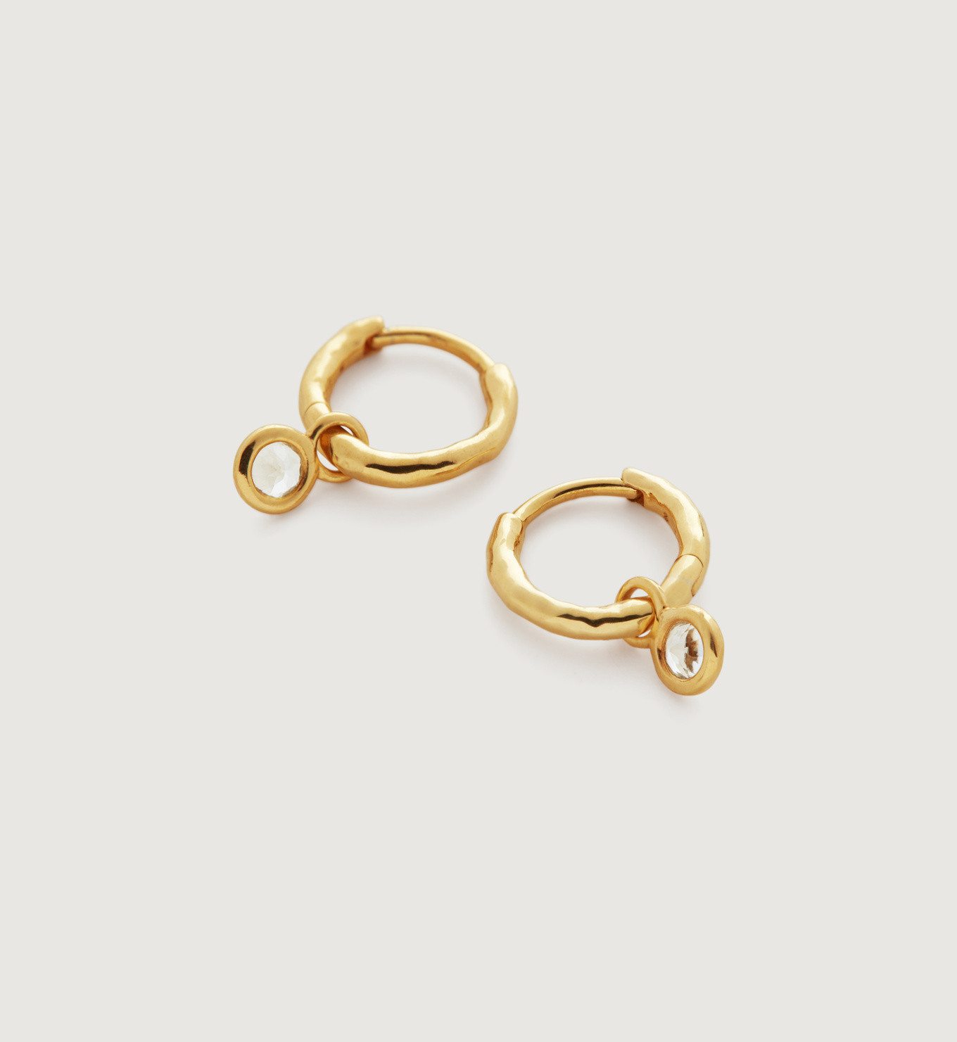 Mini Gem Huggie Earrings | Monica Vinader (Global)