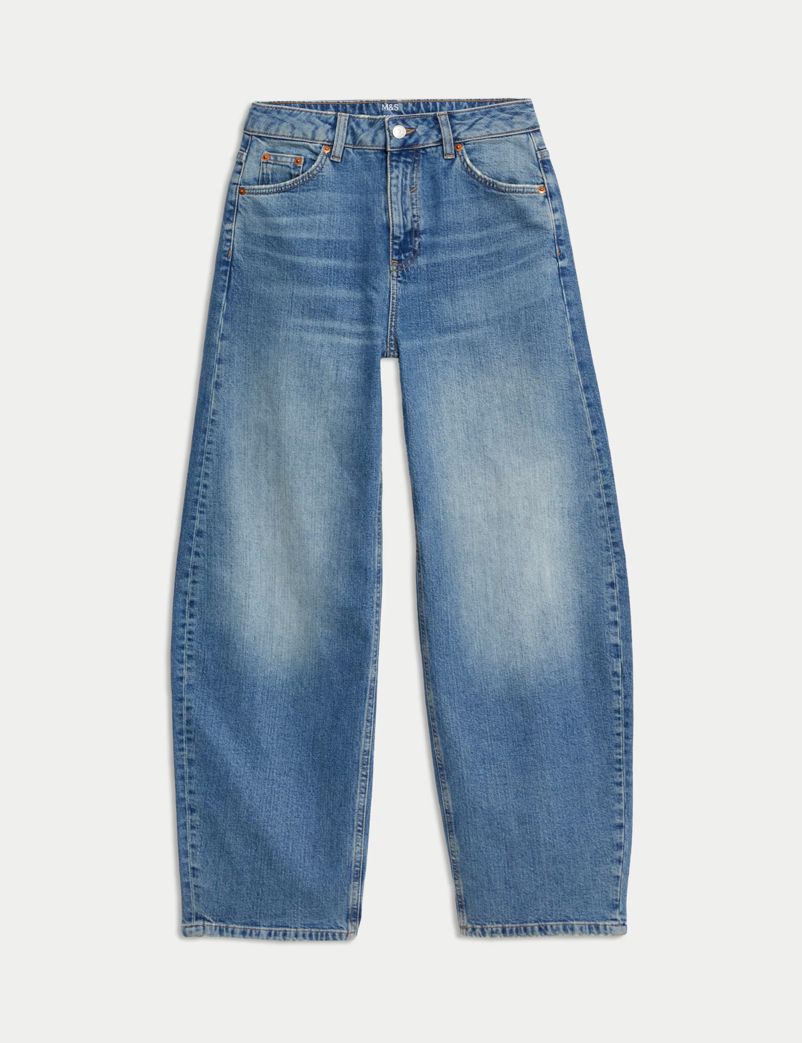 Mid Rise Relaxed Horseshoe Jeans | Marks & Spencer (UK)