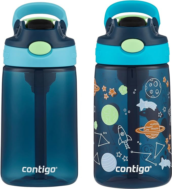 Contigo Aubrey Kids Cleanable Water Bottle with Silicone Straw and Spill-Proof Lid | Amazon (US)
