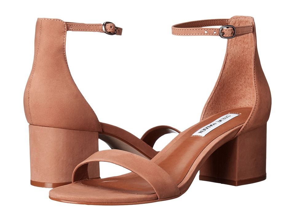 Steve Madden - Irenee Sandal (Tan Nubuck) Women's 1-2 inch heel Shoes | Zappos