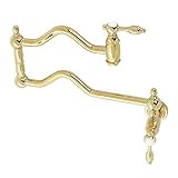 Kingston Brass KS2102TAL Tudor Pot Filler, Polished Brass | Amazon (US)