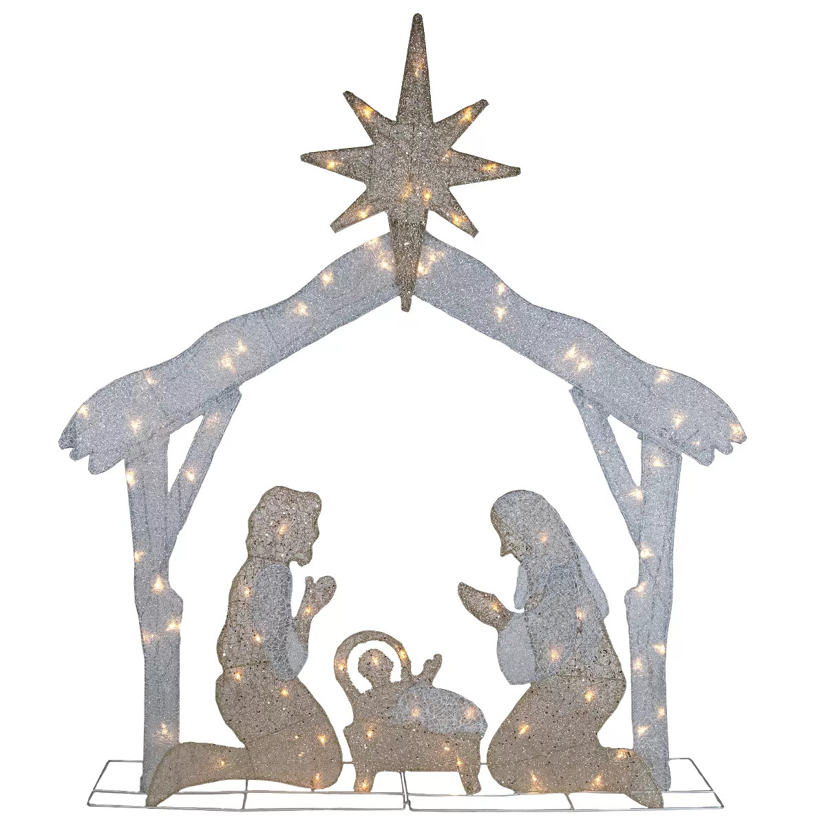 Northlight LED Lighted Holy Family Nativity Scene Outdoor Christmas Decoration - 44" - Warm White | Target