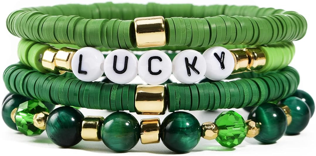 GOOTII Heishi Bracelets for Women Clay Beaded Stretch Bracelets Stackable Crystal Stone Beaded St... | Amazon (US)