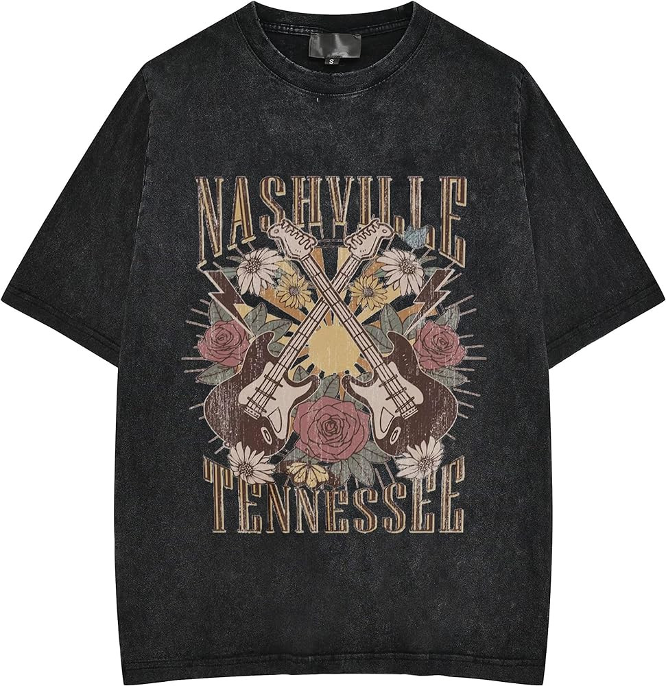 Womens Grunge Oversized Tshirt Shirts Boyfriend Baggy Crewneck Short Sleeve Graphic Tees for Wome... | Amazon (US)