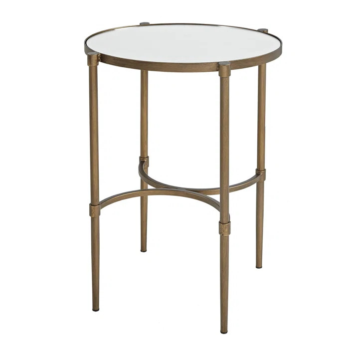 Martha Stewart Lia Oval Antique Bronze Accent Table | Wayfair North America