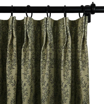 Britt Bengoechea Floral Print Linen Cotton Cafe Curtains | TWOPAGES