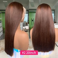 100% Raw Vietnamese Double Drawn 13x4 Bob Human Hair Wig Bone Straight Lace Frontal Human Hair Wigs #2 Brown Colored 250 Density | AliExpress (US)
