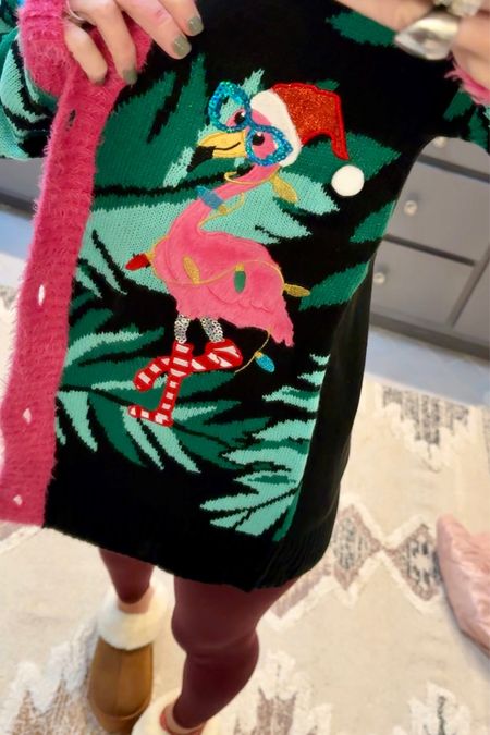 This is way too fun! 😍 Walmart has this cardigan listed as an Ugly Christmas Sweater, but I’d totally wear this out with jeans and a bodysuit! 😆🙌🎄 I’m wearing a size small. 

#LTKstyletip #LTKover40 #LTKfindsunder50