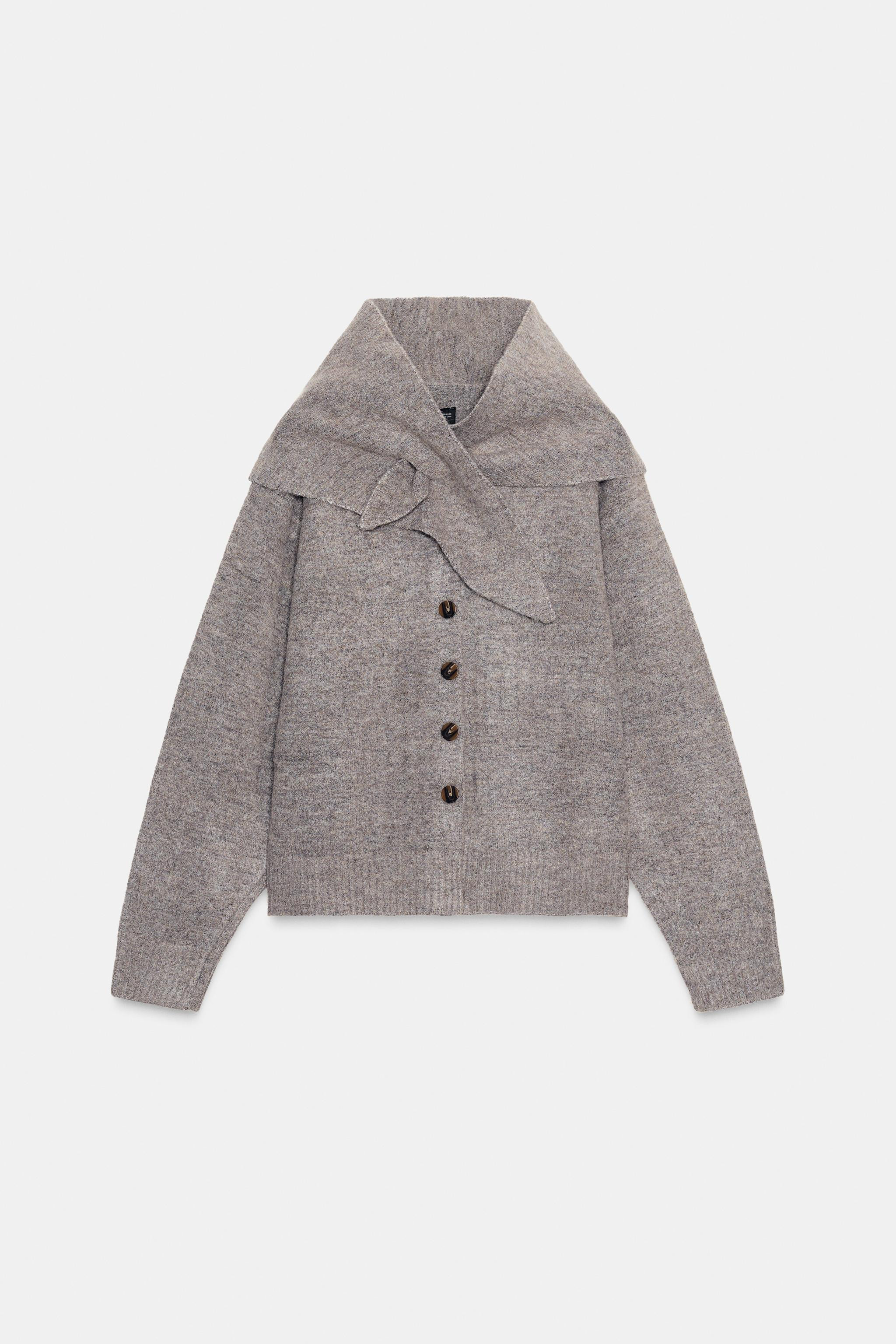 CARDIGAN WITH SCARF DETAIL | Zara UK