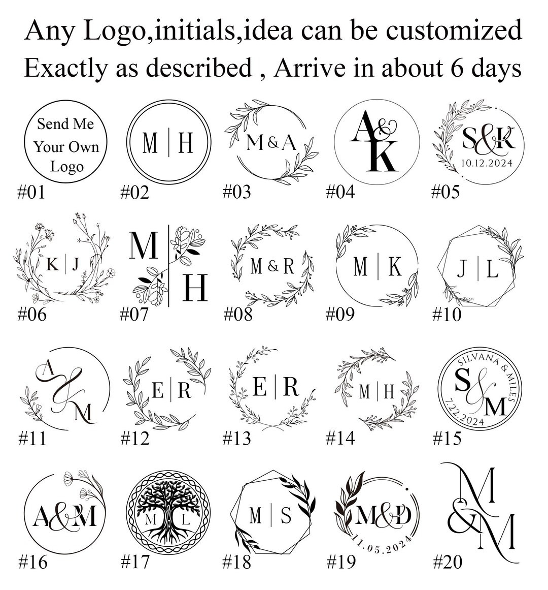 Custom Logo Wax Seal Stamp Kit , Arrive in About 4-6 Days , Personalised Initial Wax Stamp Kit fo... | Etsy (US)