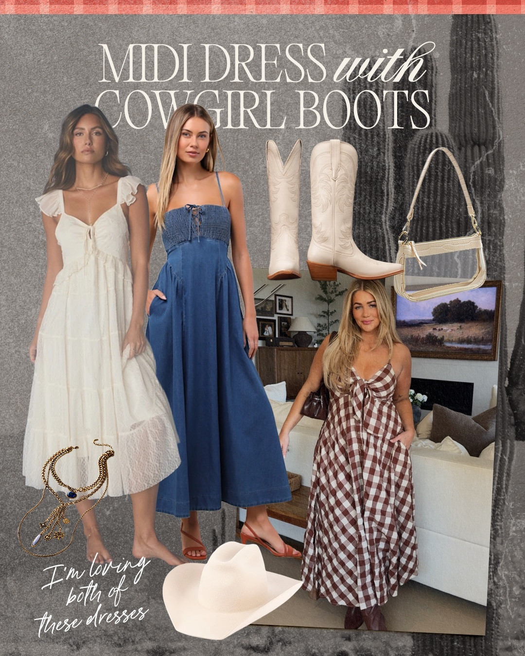 Country concert outfit idea🤠 midi dress with boots

#LTKSaleAlert #LTKMidsize #LTKootd