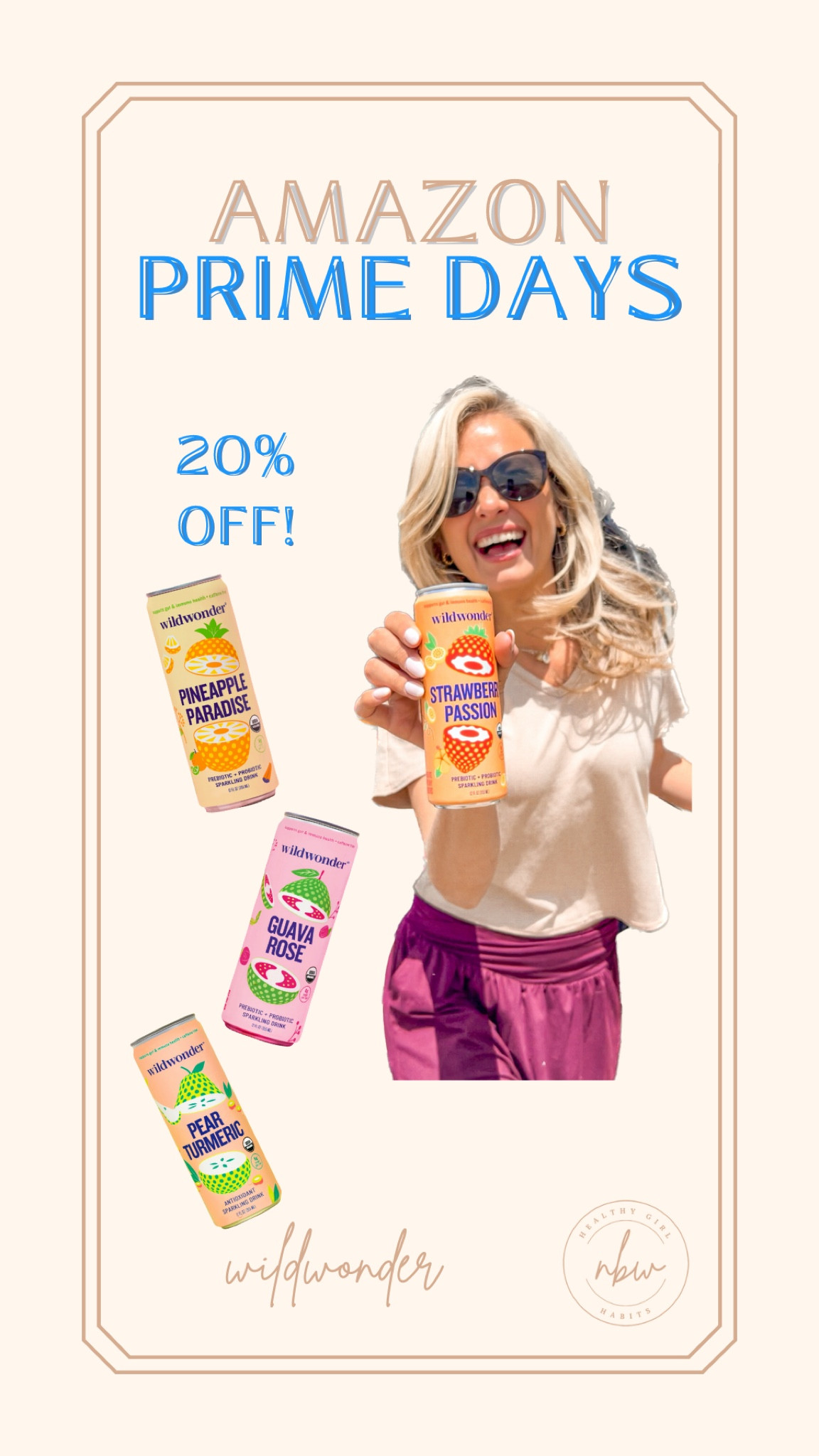 Prime Day Deals
Health & Wellness Essentials
Prebiotics
Probiotics
Sparkling beverage
Drink wildwonder 
#healthygirl #thatgirl #primeday 

#LTKxPrimeDay