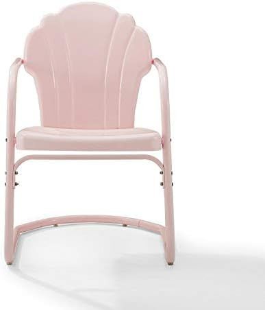 Crosley Tulip 2 Piece Chair Set Pastel Pink Gloss | Amazon (US)