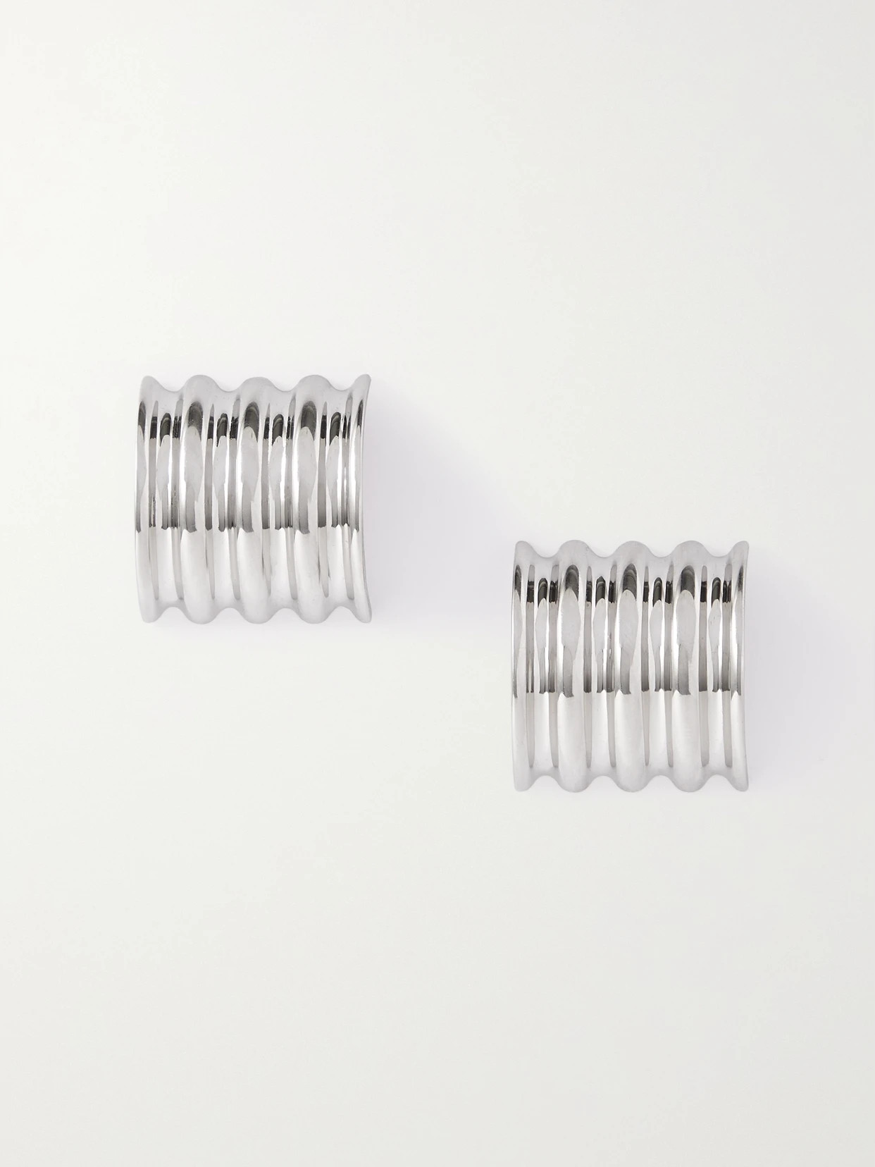 Khaite - Julius Silver-tone Earrings - One size | NET-A-PORTER (US)