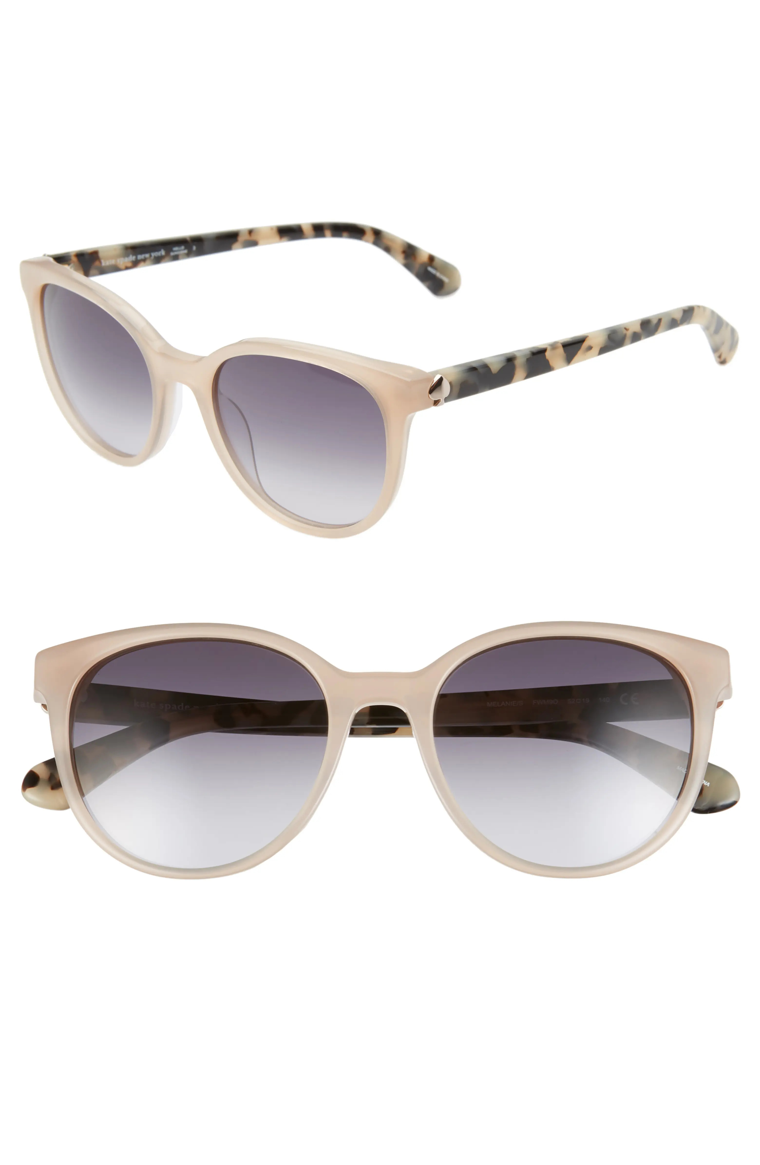 melanie 52mm polarized round sunglasses | Nordstrom