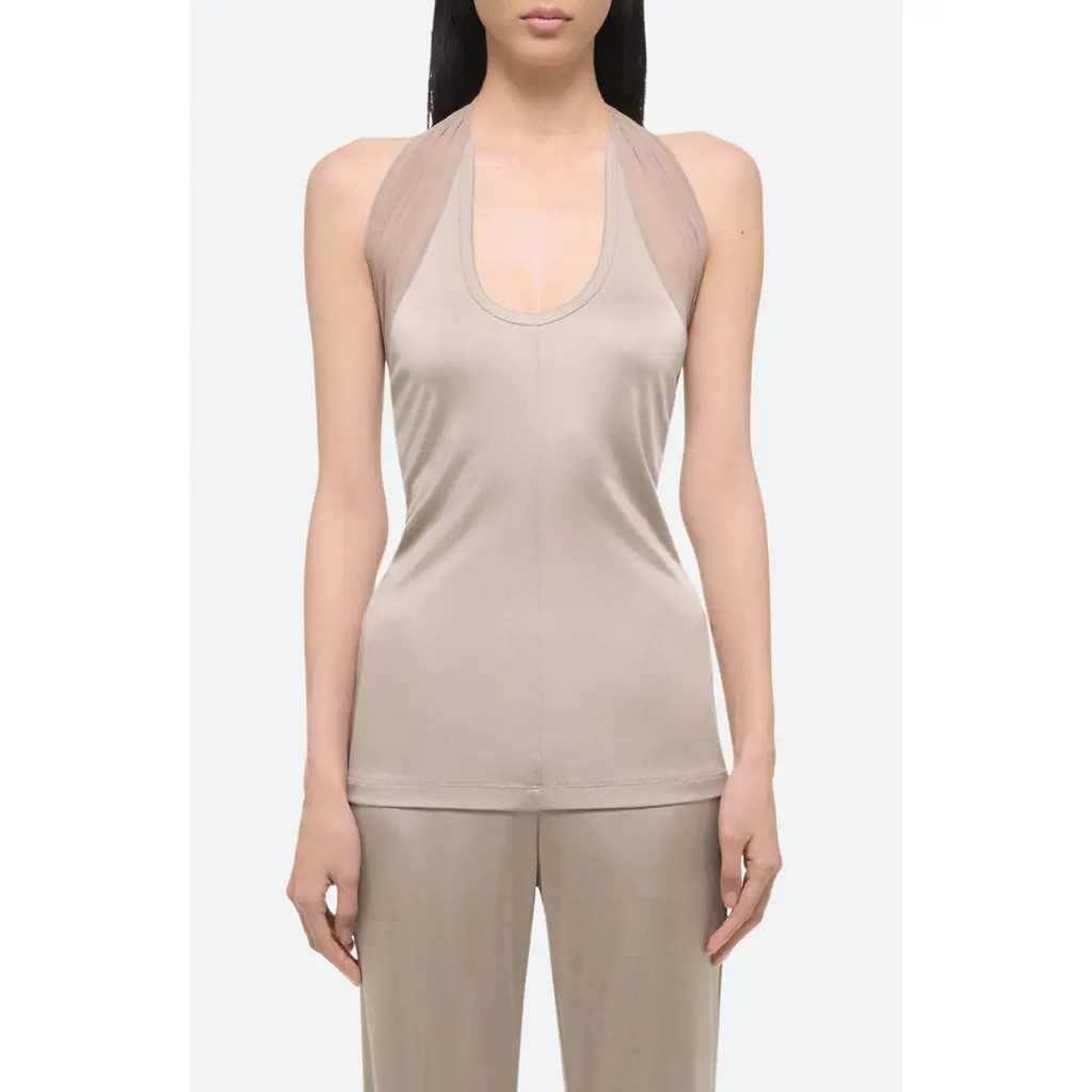 Helmut Lang Dancer Halter Top in Dune - V0Z at Nordstrom Rack, Size Medium | Nordstrom Rack