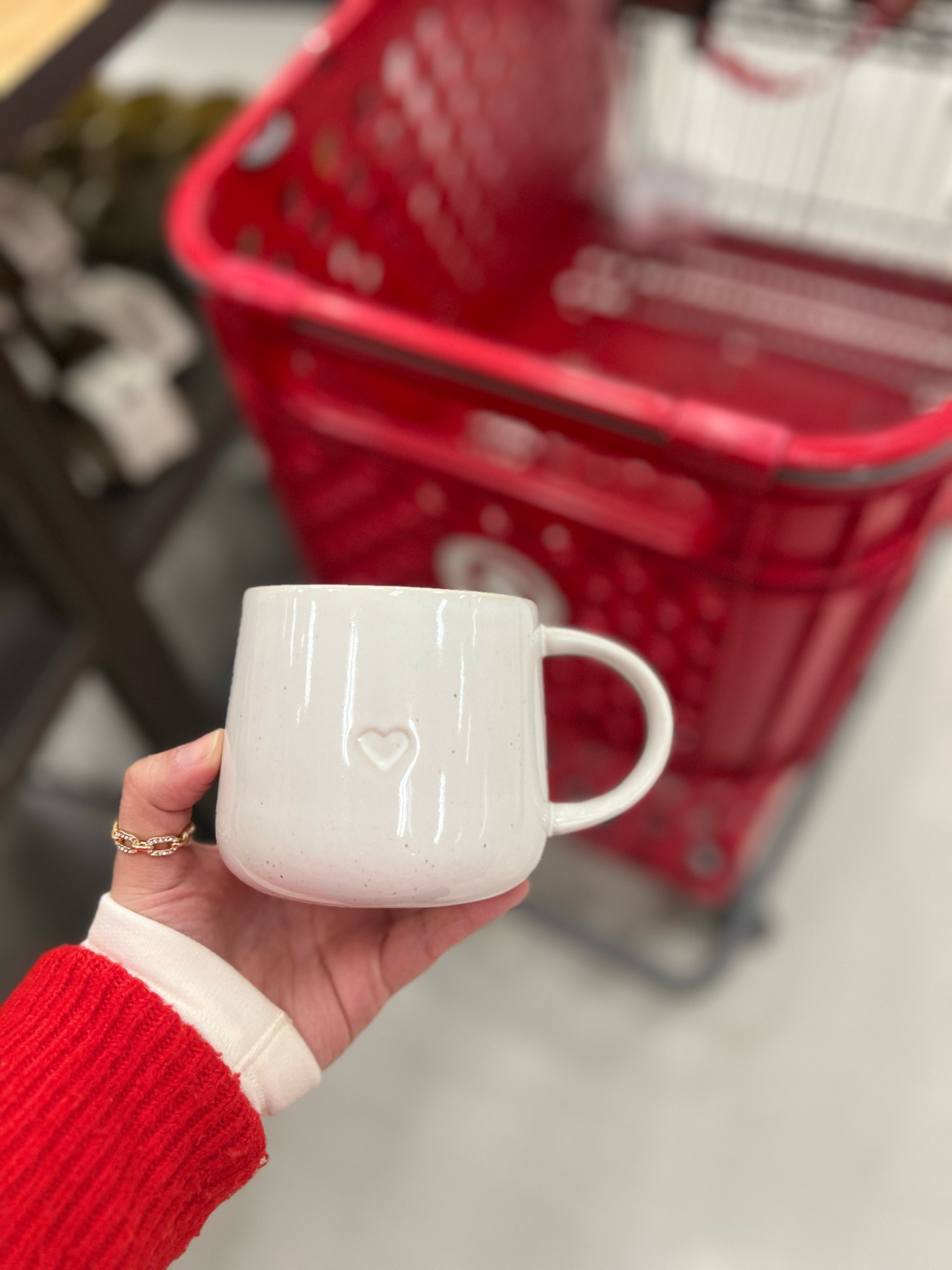 16oz Reactive Glaze Stoneware Valentine's Day Mug with Embossed Heart Sour Cream - Hearth & Hand™ with Magnolia

#LTKSeasonal #LTKHoliday #LTKGiftGuide