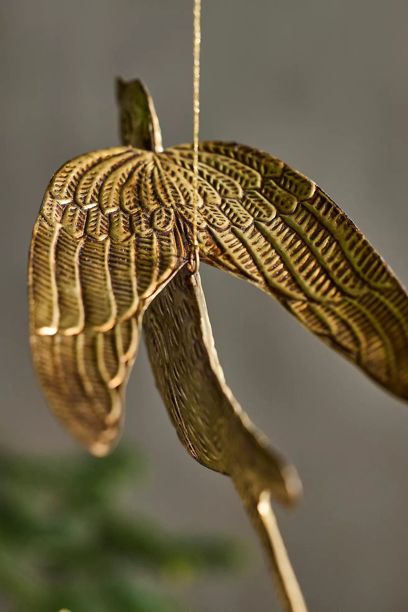 Golden Songbird Ornaments, Set of 2 | Anthropologie (US)