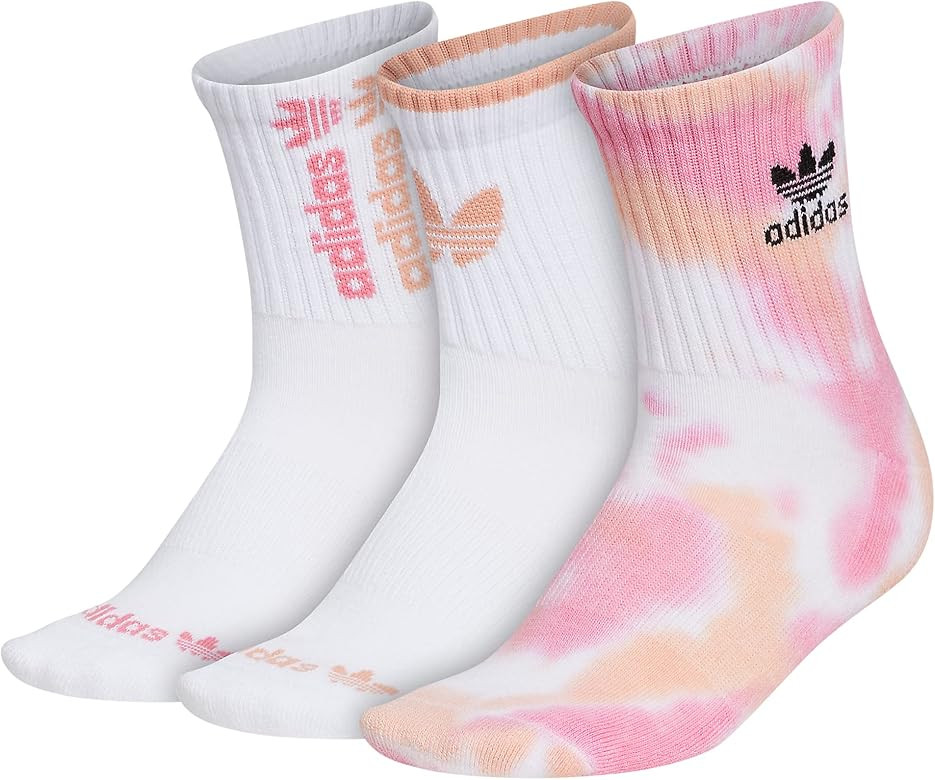 adidas Originals Women's Originals Color Wash 3-Pack Quarter | Amazon (US)