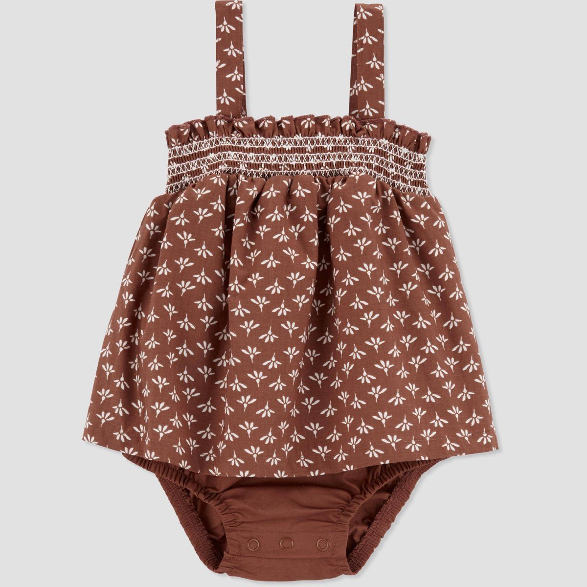 Carter's Just One You®️ Baby Girls' Geo Sunsuit - Brown Newborn | Target