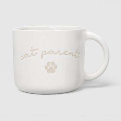14oz Cat Parent Shortie Mug White - Room Essentials™ | Target