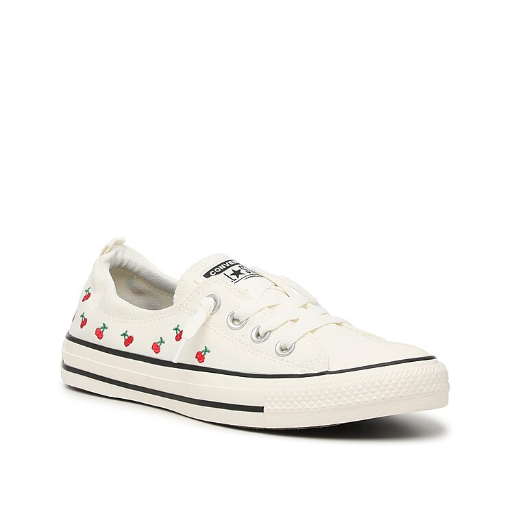 Converse Chuck Taylor All Star Shoreline Sneaker | Women's | White Cherry Print | Size 5 | Sneakers | DSW