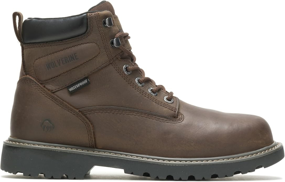 WOLVERINE Men's Floorhand Waterproof Steeltoe 6" Work Boot | Amazon (US)