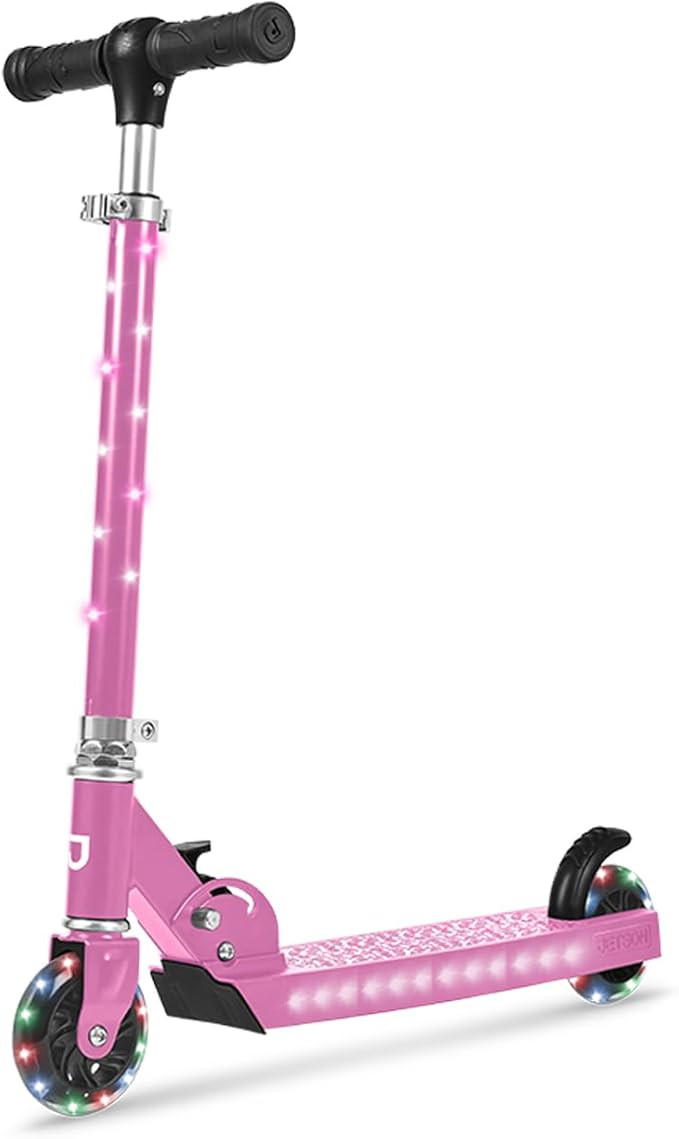 Jetson Jupiter Kick Scooter for kids, LED Light-up Scooter, Adjustable Handlebar, Rear Brake, Lig... | Amazon (US)