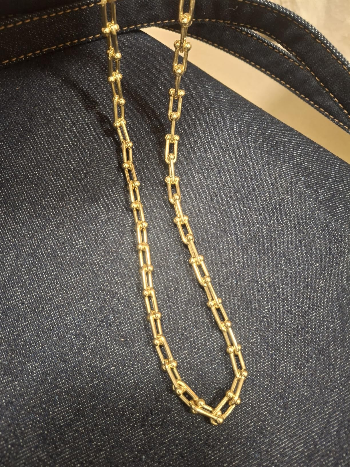 PAVOI 14K Gold Plated Chunky Chain Choker Necklaces for Women | Gold Statement Graduated Link Cha... | Amazon (US)