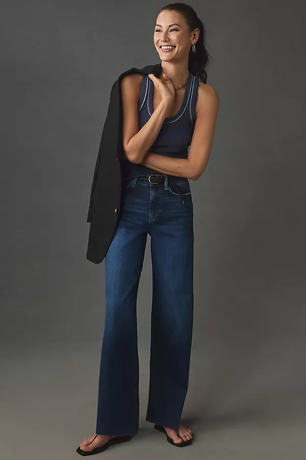 Le Slim Palazzo High-Rise Wide-Leg Jeans | Anthropologie (US)