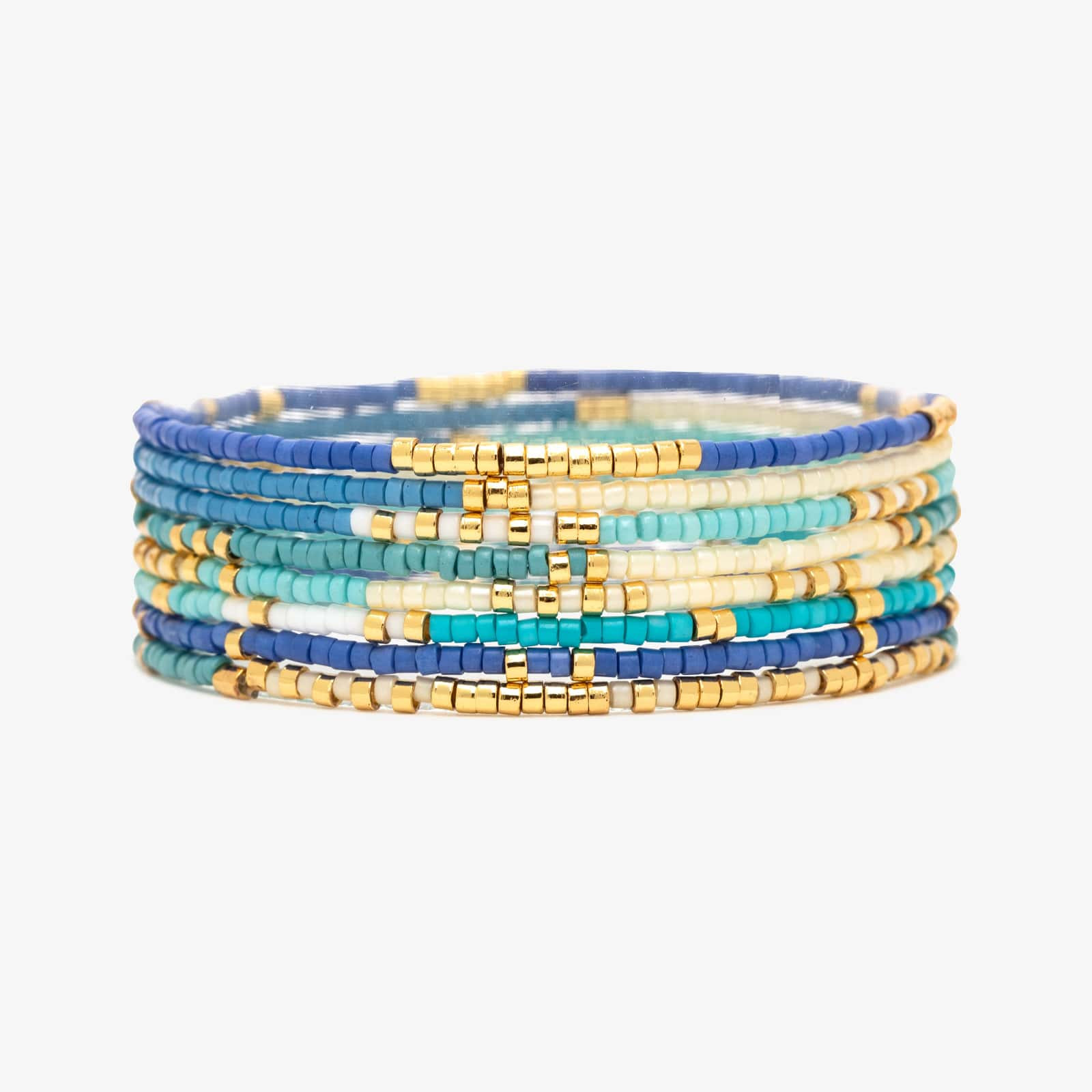 Protect the Sharks Stretch Bracelet Set of 8 | Pura Vida Bracelets