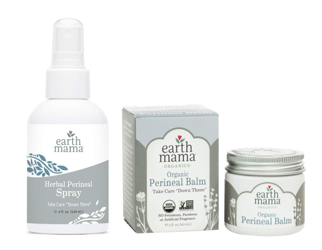 Earth Mama Postpartum Perineal Care Essentials Kit: 1) Perineal Spray and 1) Perineal Balm | Amazon (US)