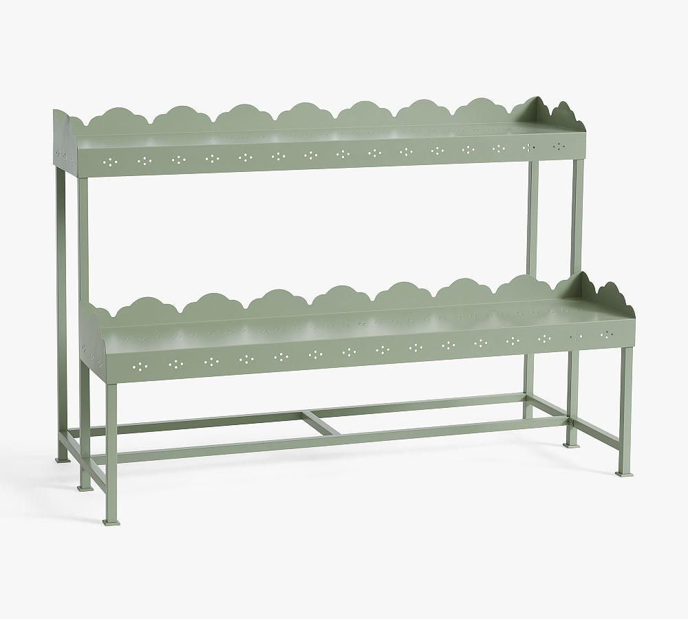 Julia Berolzheimer Fleur Two Tier Scalloped Etagere | Pottery Barn (US)