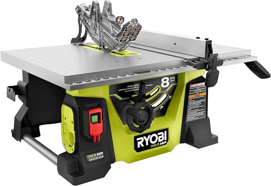 RYOBI ONE+ HP 18V Brushless Cordless 8-1/4 in. Compact Portable Jobsite Table Saw Kit with (2) 4.... | Amazon (US)