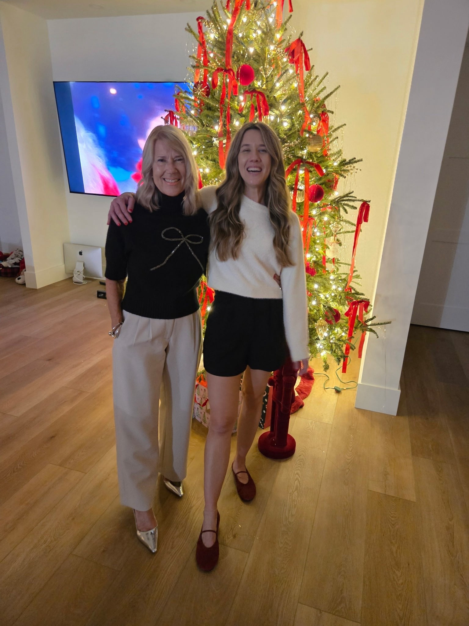 Mom and I on Christmas Eve 