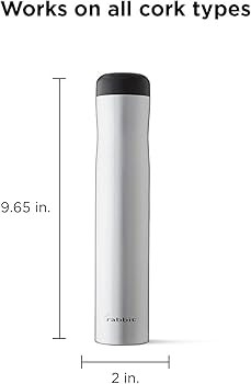 Rabbit Automatic Electric Corkscrew Wine Bottle Opener, One Size, Silver | Amazon (US)