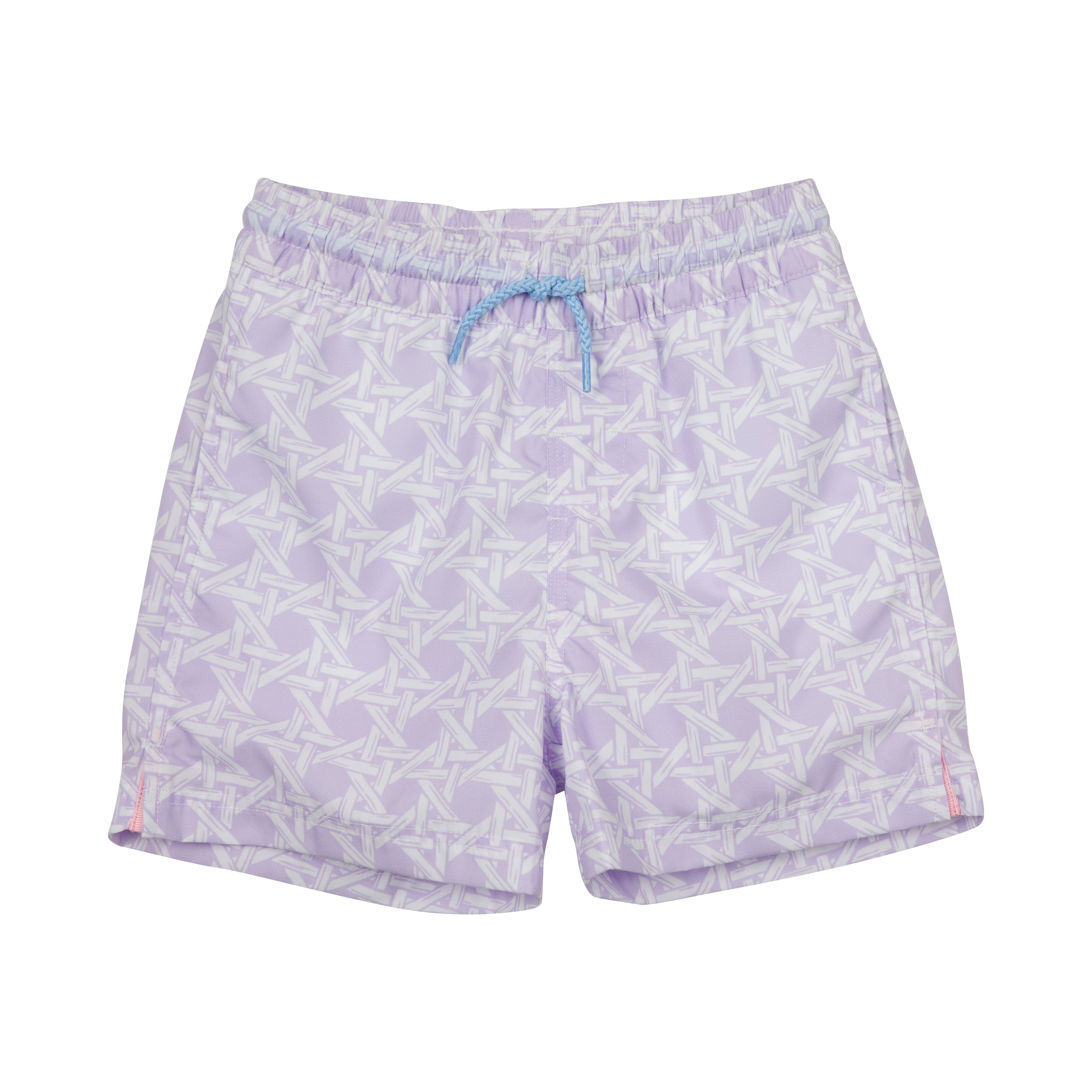 Tortola Swim Trunks - Ocean Club Cane with Beale Street Blue | The Beaufort Bonnet Company