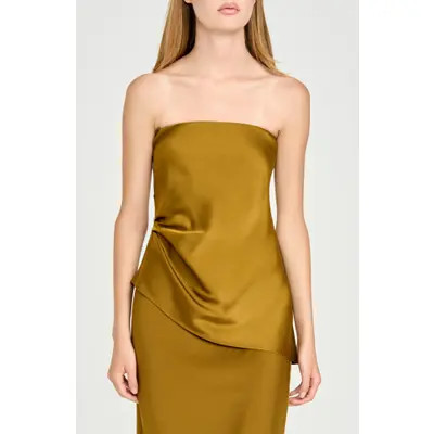 WAYF Vienna Strapless Top in Black at Nordstrom, Size Medium | Nordstrom