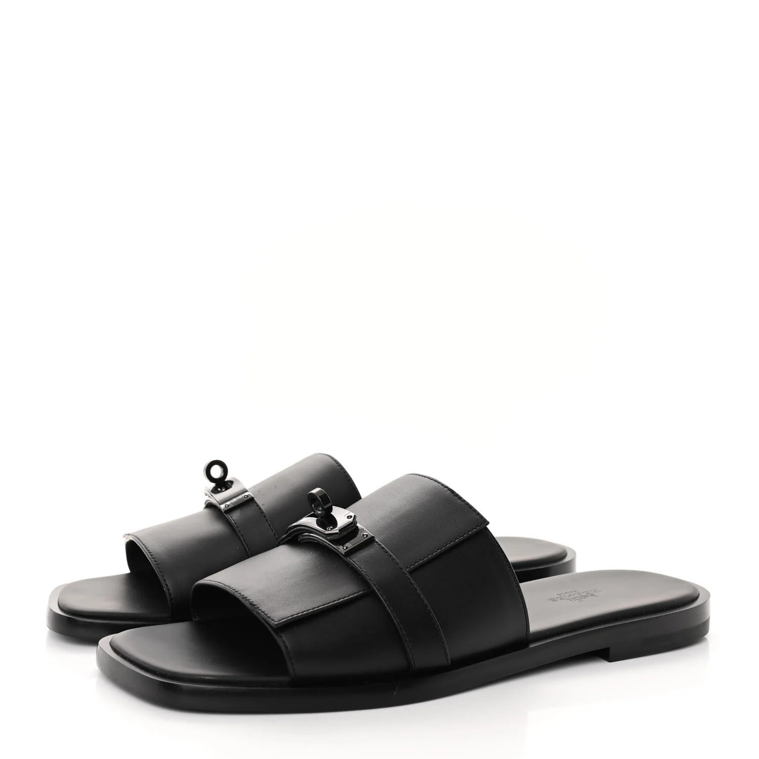Calfskin Mens Gabriel Sandals 42 So Black | FASHIONPHILE (US)